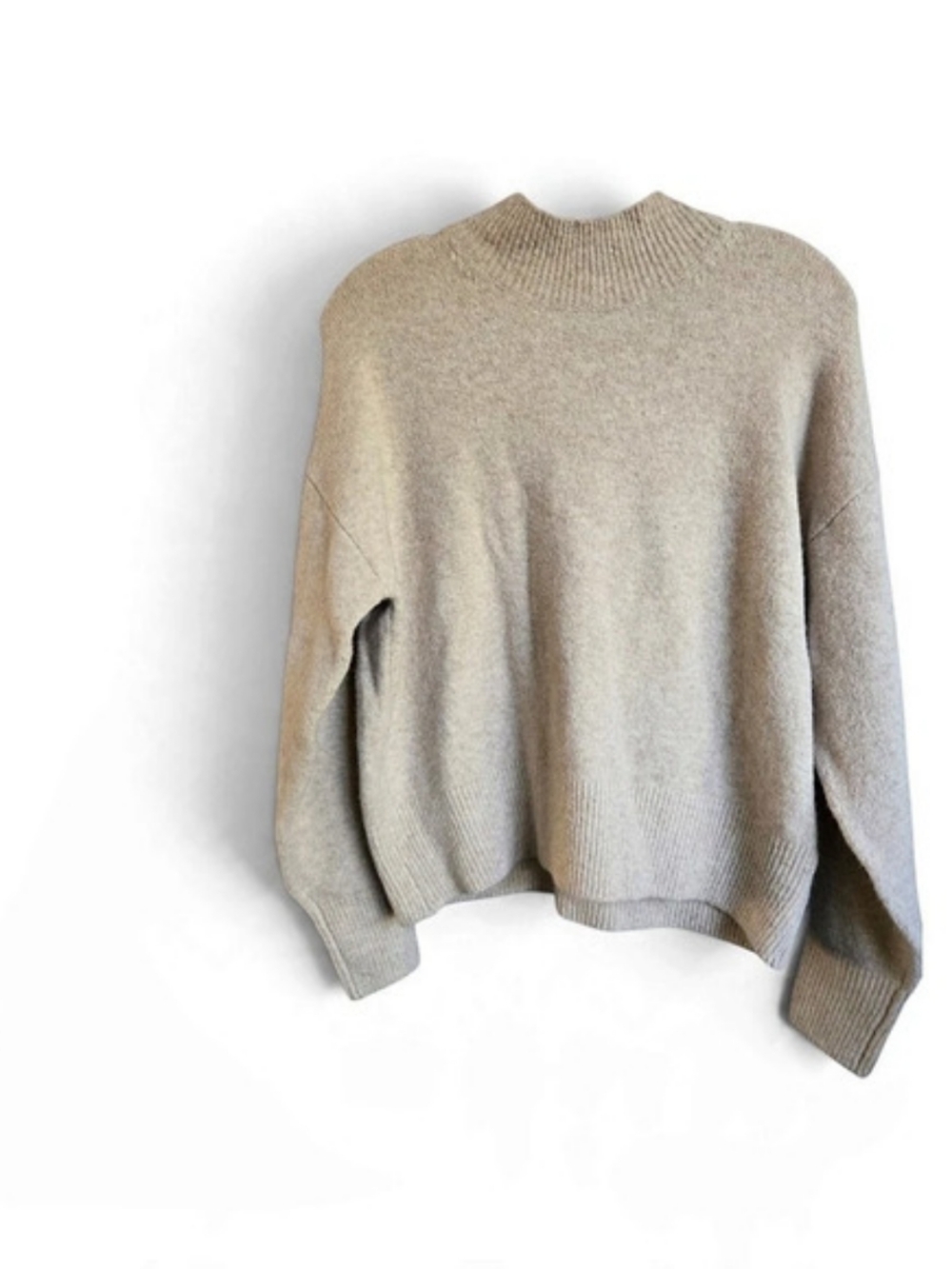 H&M Mock Neck Sweater in Beige Like New
